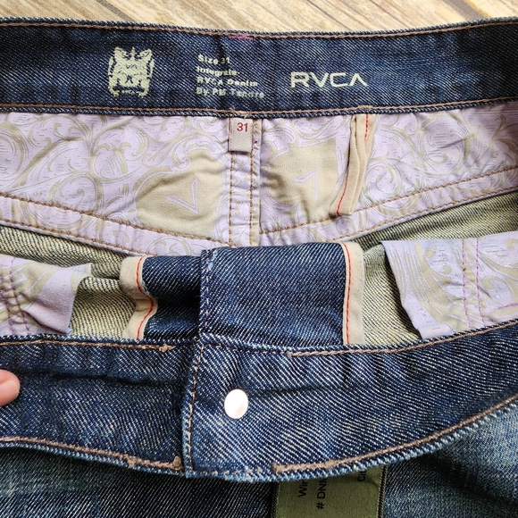 RVCA Denim Button Down Skirt Size 31 - Picture 5 of 7